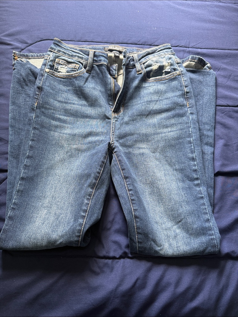 Women's Blue Denim Jeans - Classic Straight Fit